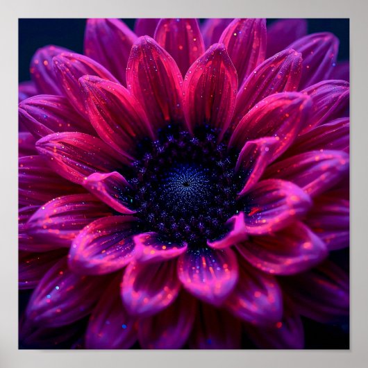 Macro Fuchsia Nebula Poster (Vorne)