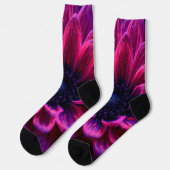 Macro Fuchsia Nebula Socken (Linkes Detail)