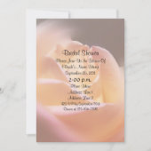 Macro Gelbe Rose Brautparty laden Sie ein Einladung (Vorderseite)