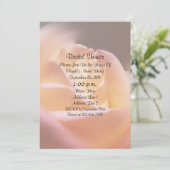 Macro Gelbe Rose Brautparty laden Sie ein Einladung (Stehend Vorderseite)