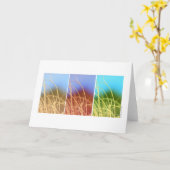 Macro Grass Trio Karte (Gelbe Blume)