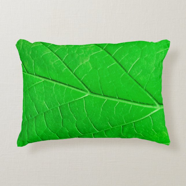 Macro green leaf ecology plant background dekokissen (Vorderseite)