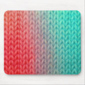 Macro Knitted Stitches in Gradient Colors Mousepad (Vorne)