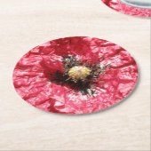 Macro Paper Untersetzer der hübschen Red Poppy Blu (Angewinkelt)