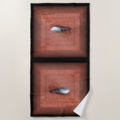 Macro Photograph of Snail on Terracotta Strandtuch (Vorderseite)