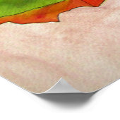 Macro Poppy Blume Poster (Ecke)