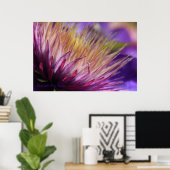 Macro Print Clematis Poster (Heimbüro)