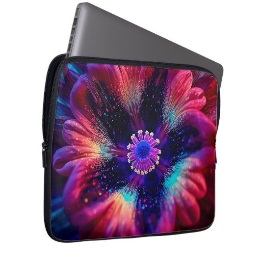 Macro Radiant Riot 13 inch Laptopschutzhülle (Vorne Rechts)