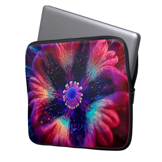 Macro Radiant Riot 13 inch Laptopschutzhülle (Vorderseite Links)