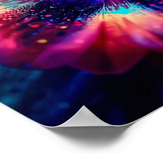 Macro Radiant Riot Poster (Ecke)