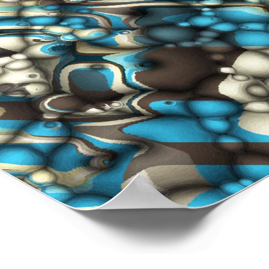 Macro Shapes Abstract Poster (Ecke)