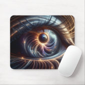 Macro Shot of Eye Space Galaxy Digital Mousepad (Mit Mouse)