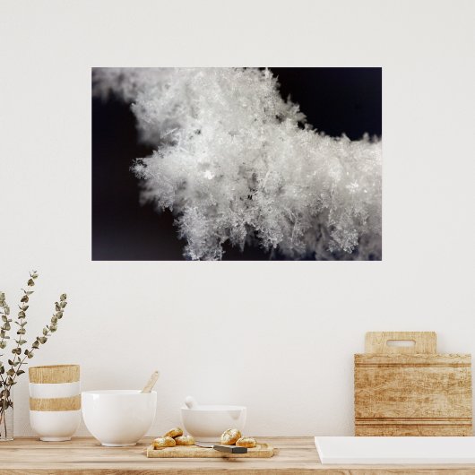 Macro Snowflake Poster (Küche)