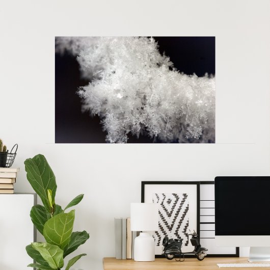 Macro Snowflake Poster (Heimbüro)