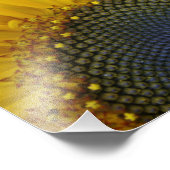 Macro Sunflower Fotodruck (Ecke)