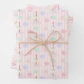 Macron Afternoon Tea Party Pattern Geschenkpapier Set (Beispiel)