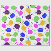 Macron Confetti Wrapping Paper Geschenkpapier (Flach)