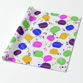 Macron Confetti Wrapping Paper Geschenkpapier