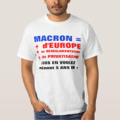 MACRON = Déréglementation = Mondialisation T - Shi T-Shirt (Vorderseite)