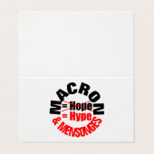 MACRON Hype and Lie MENSONGES FBC Visitenkarten (Außenseite Aufgefaltet)