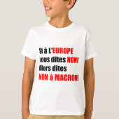 MACRON = Mondialisation T - Shirt blanc Enfant (Vorderseite)