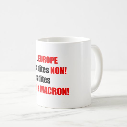 MACRON = Mondialisation Tasse 1 (VorderseiteRechts)