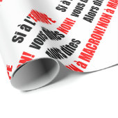 MACRON = Mondialisierung Geschenkpapier (Rolleneckpunkt)