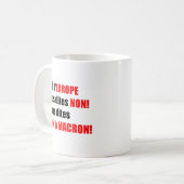 MACRON = Mondialisierung Kaffeetasse (Vorderseite Links)