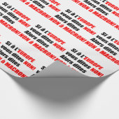 MACRON = Mondialisierung - Packpapier (Ecke)