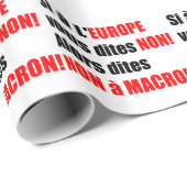 MACRON = Mondialisierung - Packpapier (Rolleneckpunkt)