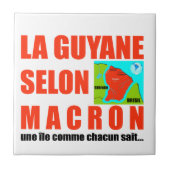 Macron sagt, Französisch ist eine Insel Fliese (Vorderseite)