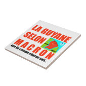 Macron sagt, Französisch ist eine Insel Fliese (Seite)