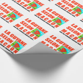 Macron sagt, Französisch ist eine Insel Geschenkpapier (Ecke)