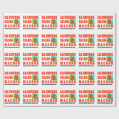 Macron sagt, Französisch ist eine Insel Geschenkpapier (Flach)