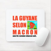 Macron sagt, Französisch ist eine Insel Mousepad (Mit Mouse)