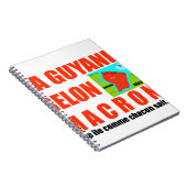 Macron sagt, Französisch ist eine Insel Notizblock (Rechte Seite)