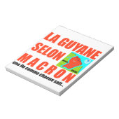 Macron sagt, Französisch ist eine Insel Notizblock (Rotiert)