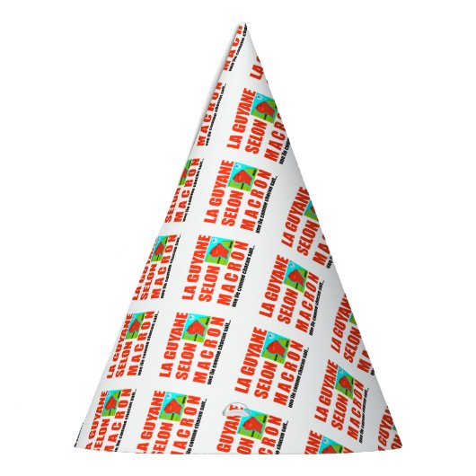 Macron sagt, Französisch ist eine Insel Partyhütchen (Links)