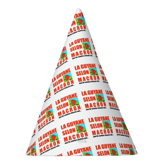 Macron sagt, Französisch ist eine Insel Partyhütchen (Rechts)