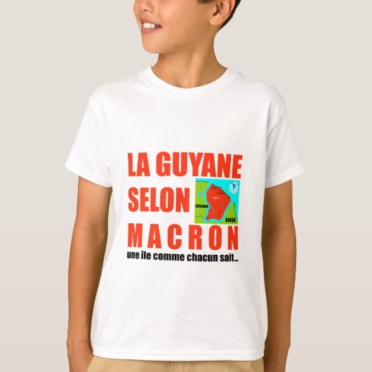 Macron sagt, Französisch ist eine Insel T-Shirt (Vorderseite)