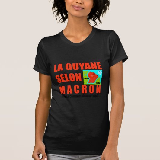 Macron sagt, Französisch ist eine Insel T-Shirt (Vorderseite)