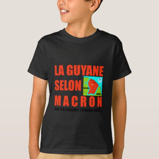 Macron sagt, Französisch ist eine Insel T-Shirt (Vorderseite)
