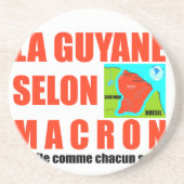 Macron sagt, Französisch ist eine Insel Untersetzer (Vorne)