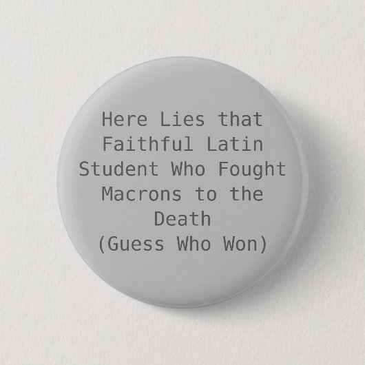 Macron Tod Button (Vorderseite)