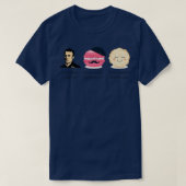 Macron vs Macaron vs Macaroon T-Shirt (Design vorne)