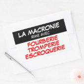 Macronie Fourberie Tromperie Escroquerie Sticker (Umschlag)