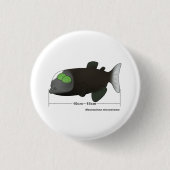 Macropinna microstoma tatsächliche Größe Button (Vorderseite)