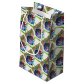 Macropodus Opercularis Aquarium Fisch Kleine Geschenktüte (Rückseite Schrägansicht)