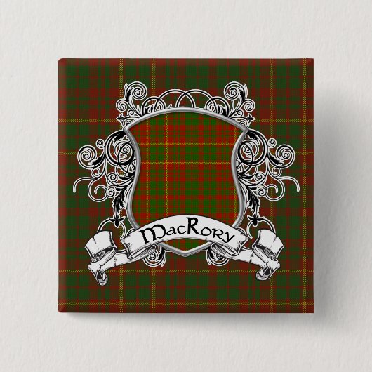 MacRory Tartan-Schild Button (Vorderseite)