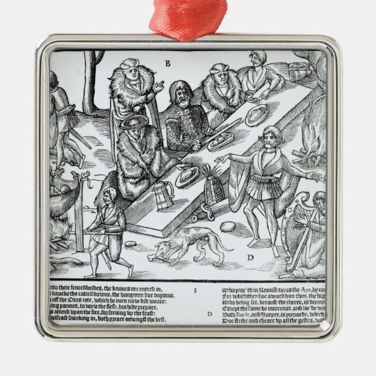 MacSweeneys Fest Silbernes Ornament (Vorne)